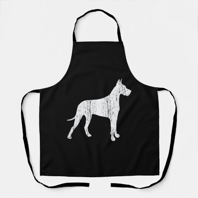 Great Dane Dog Owner Gift Vintage Animal Apron (Front)