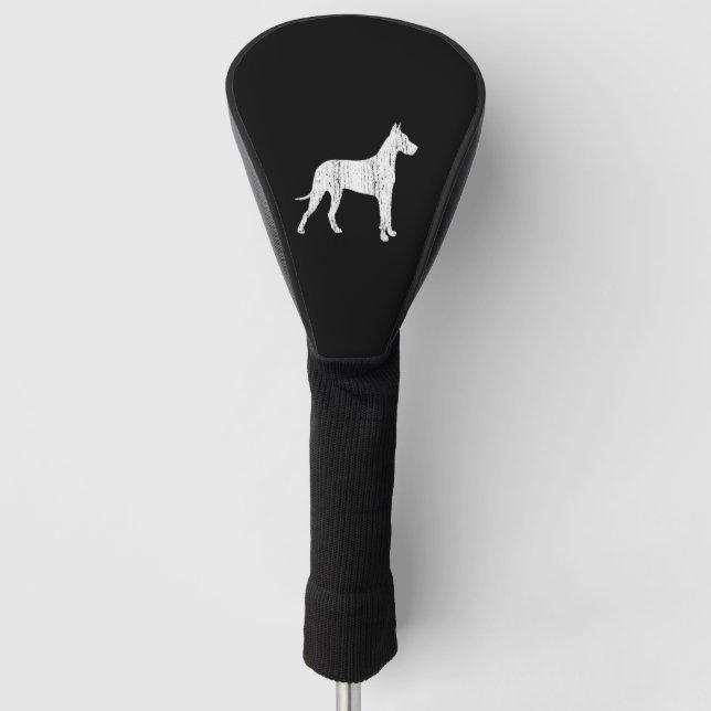 Great Dane Dog Owner Gift Vintage Animal Golf Head Cover (Front)