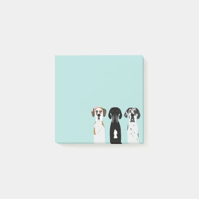 Great Dane Dog Post-it Notes (Front)