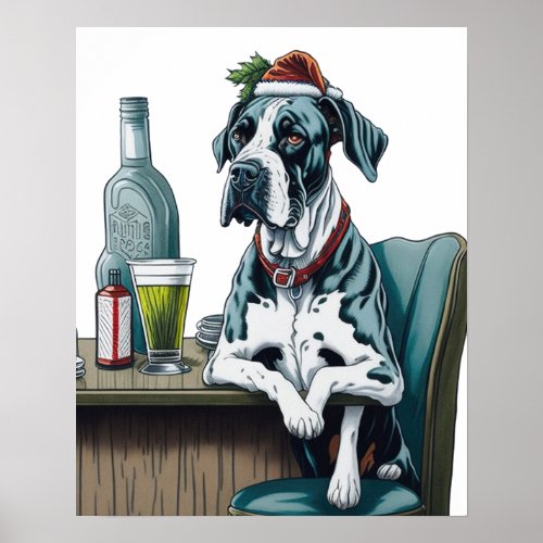 Great Dane Dog Poster