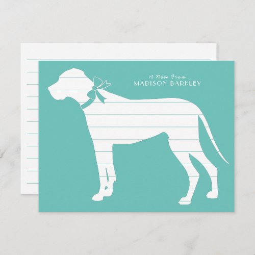 Great Dane Dog Puppy Thank You Card