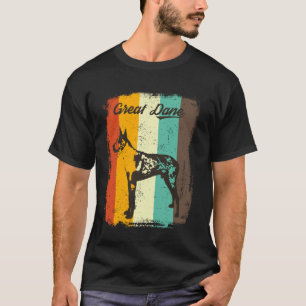 Great Dane Dog Retro Vintage Design T-Shirt