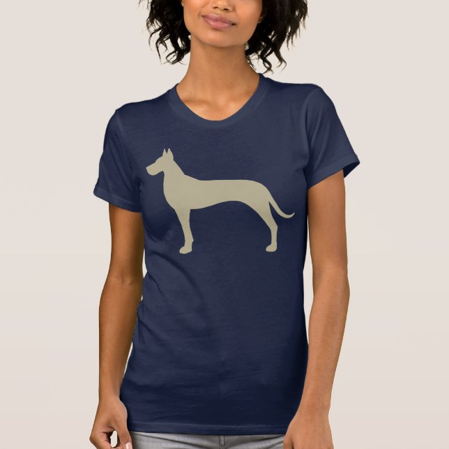 Great Dane Dog Silhouette T-Shirt (Front)