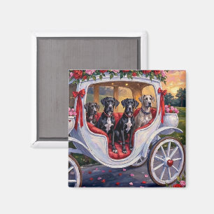 Great Dane Dog Valentine's Day Magnet