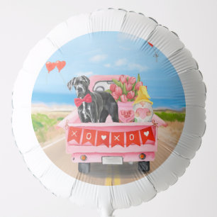 Great Dane Dog Valentine's Day Truck Balloon