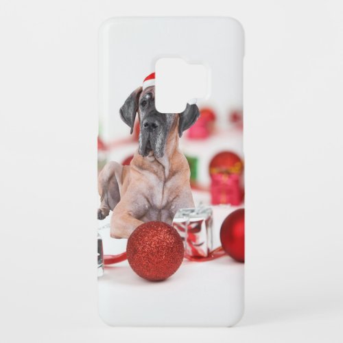 Great Dane Dog with Christmas Ornaments Gifts Case_Mate Samsung Galaxy S9 Case