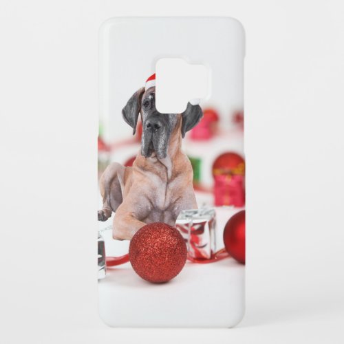 Great Dane Dog with Christmas Ornaments Gifts Case_Mate Samsung Galaxy S9 Case