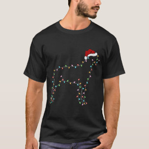 Great Dane Dog Xmas Lighting Santa Hat Great Dane T-Shirt