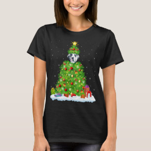 Great Dane Dog Xmas Lighting Tree Funny Great Dane T-Shirt