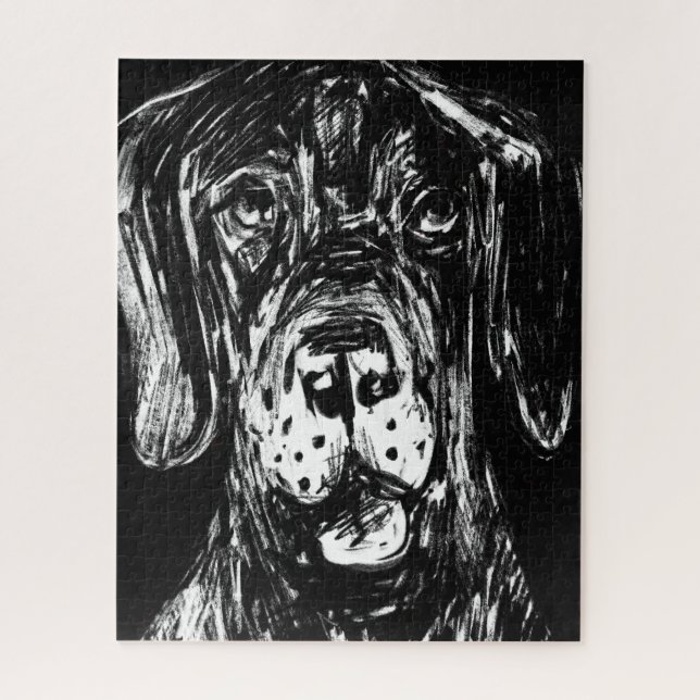 Great Dane Drawing Puzzle (Vertical)