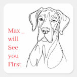 Great Dane drawing