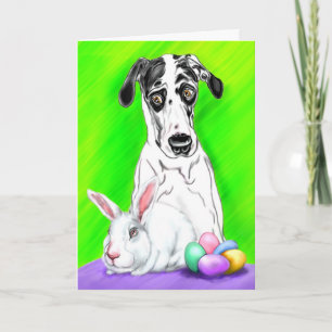 Great Dane Easter RABBITS?! Holiday Card