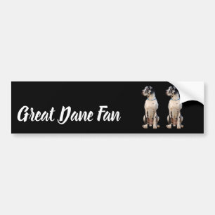 Great Dane Fan Bumper Sticker