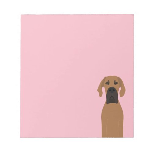 Great Dane Fawn Dog Notepad