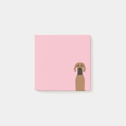 Great Dane Fawn Dog Post_it Notes