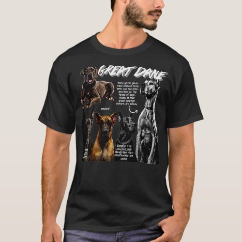 Great Dane Fun Facts T_Shirt