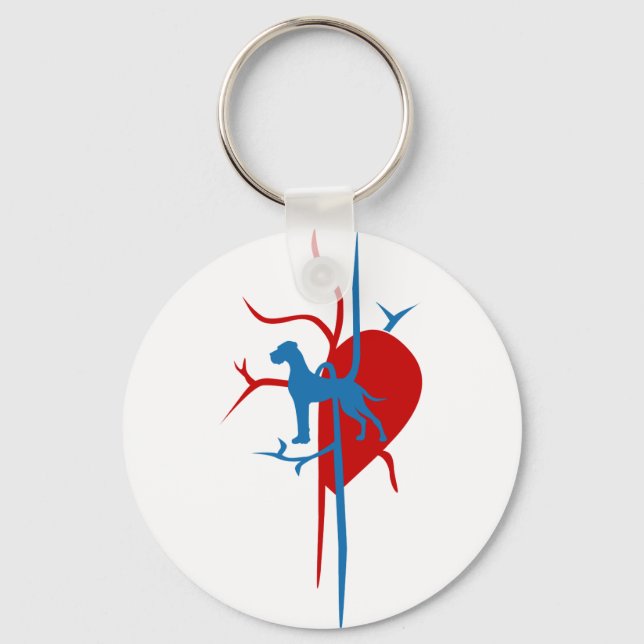 Great Dane Fun Gifts Keychain (Front)