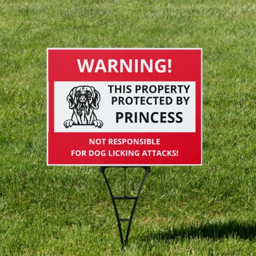 GREAT DANE  Funny Beware of Dog Sign