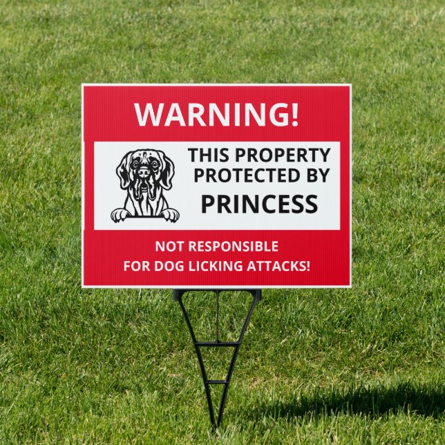 GREAT DANE | Funny Beware of Dog Sign (Insitu)