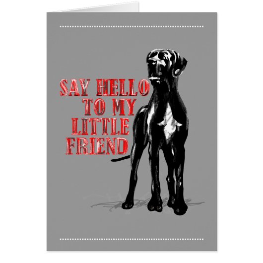 Great Dane funny Cards (Front)