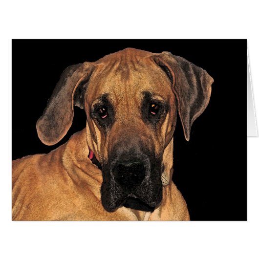 Great Dane Gentle Giant Big Card (Front Horizontal)