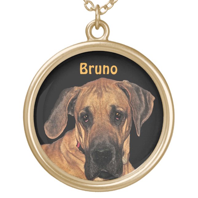 Great Dane Gentle Giant Pendant (Front)