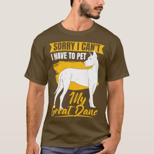 Great Dane German Mastiff Dog Lover Gift T_Shirt