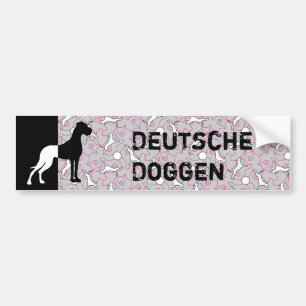 Great Dane German Text Bumper Sticker
