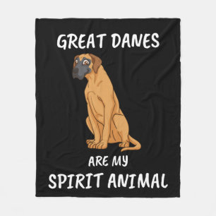 Great Dane Gift Dog Lover Women Dog Great Dane Fleece Blanket