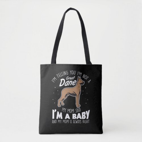 Great Dane Gift for a Dog Mother Tote Bag