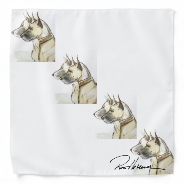 Great Dane Glamour ... Bandana (Front)