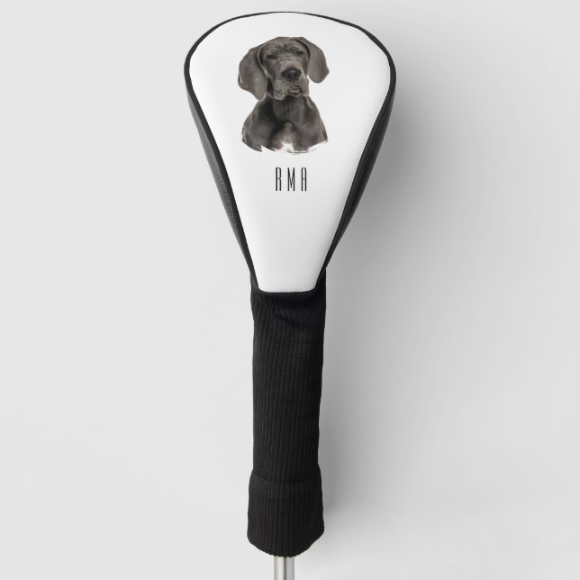 Great Dane Golf Head Cover (Front)