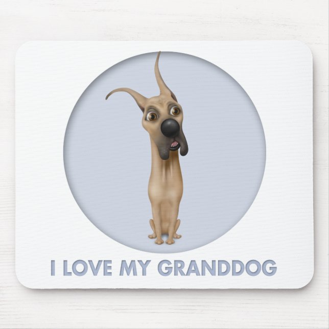 Great Dane granddog Mouse Pad (Front)