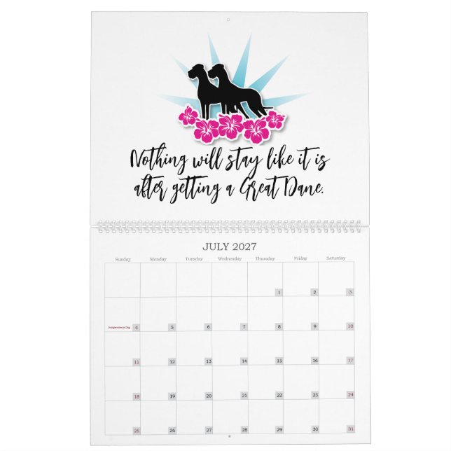 Great Dane Graphics Calendar (Jul 2027)