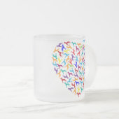 Great Dane Graphics Frosted Glass Coffee Mug (Front Right)