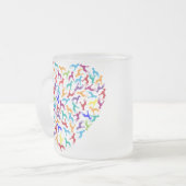 Great Dane Graphics Frosted Glass Coffee Mug (Front Left)