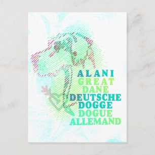 Great Dane Graphics Postcard