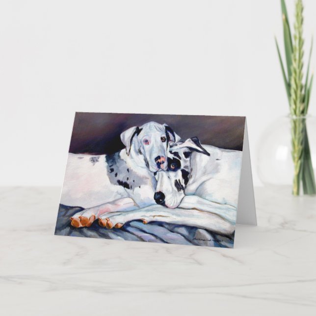 Great Dane Greeting Cards (Front)