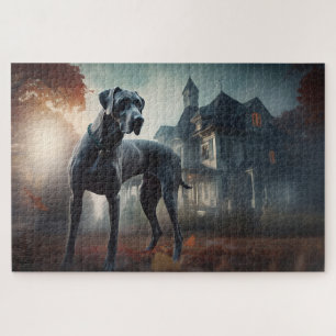 Great Dane Halloween Scary Jigsaw Puzzle
