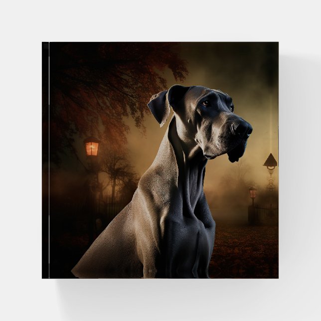 Great Dane Halloween Scary Paperweight (Front)