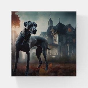 Great Dane Halloween Scary Paperweight