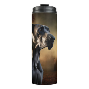 Great Dane Halloween Scary Thermal Tumbler