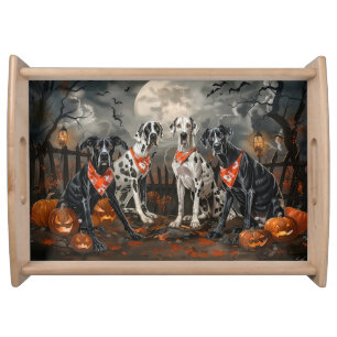 Great Dane Halloween Spooky Serving Tray