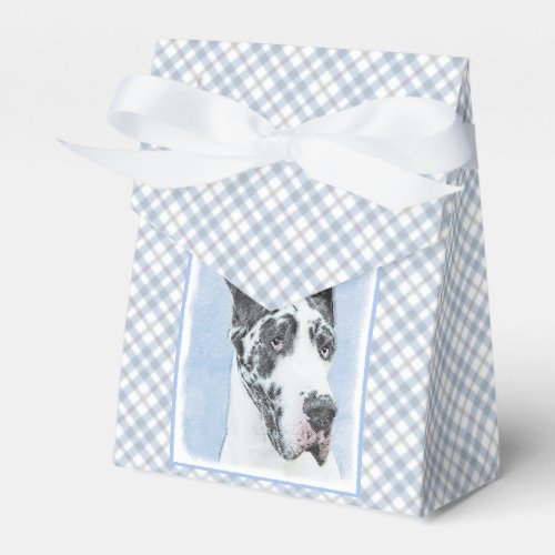 Great Dane Harlequin Painting _ Original Dog Art Favor Boxes