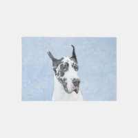 Great Dane (Harlequin) Painting - Original Dog Art