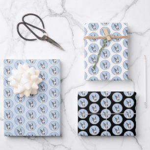 Great Dane (Harlequin) Painting - Original Dog Art Wrapping Paper Sheets