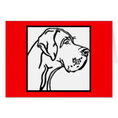 Great dane Head drawing (Front Horizontal)