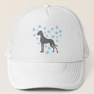Great Dane, Heart of Stars, minimal design Trucker Hat