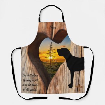 Great Dane Heart Sunset Apron by Paws_At_Peace at Zazzle