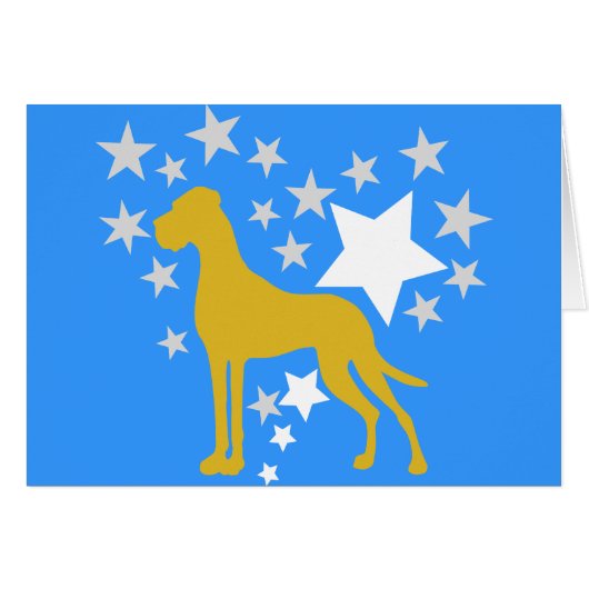 Great Dane Heartstar Cards (Front Horizontal)